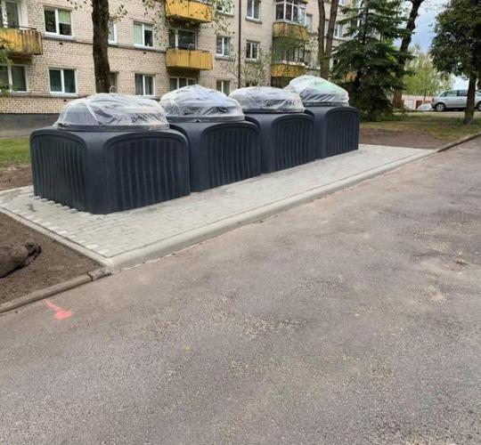 Naujai įrengiamų pusiau požeminių atliekų surinkimo konteinerių aikštelių adresai